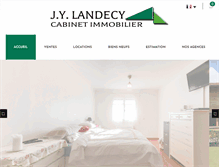 Tablet Screenshot of landecy.fr